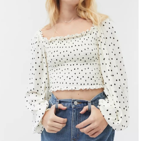 Urban Outfitters Tops - UO Ryan Smocked Square Neck Top